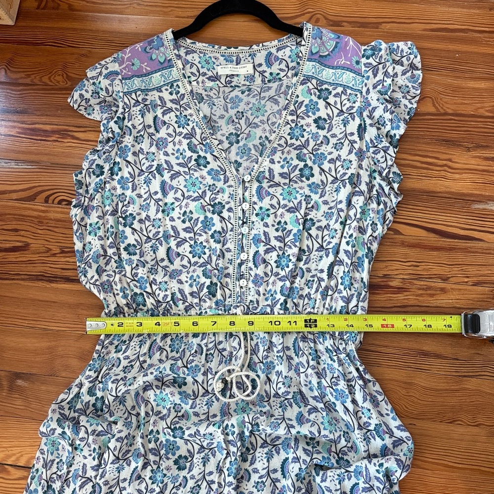 Spell Dahlia Midi Dress Dusty Blue Size Medium - Picture 16 of 16